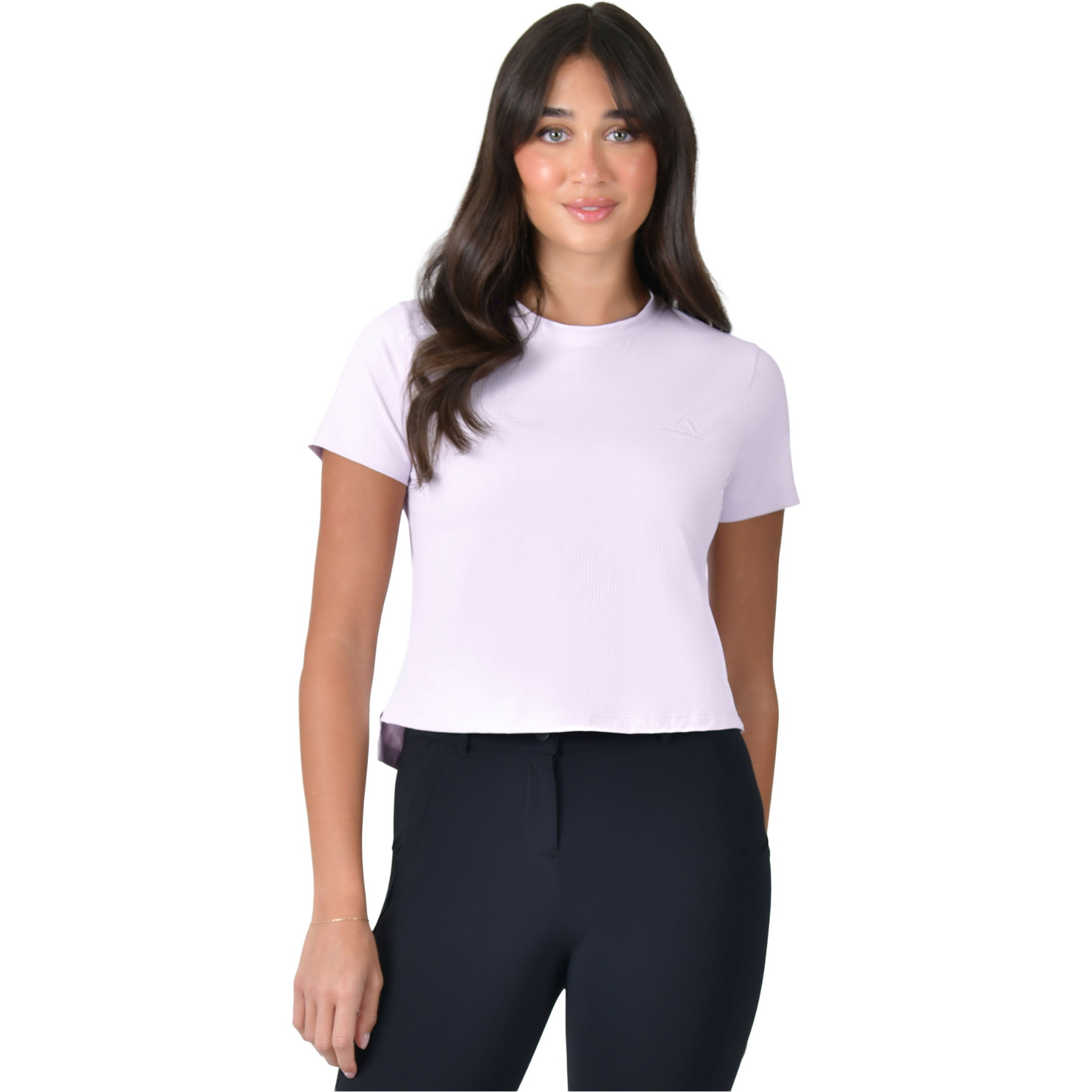 2026 WeatherBeeta Femmes Décontracté Court Cuivré UV T-shirt Manches Courtes 1029996001 - Lavender Mist